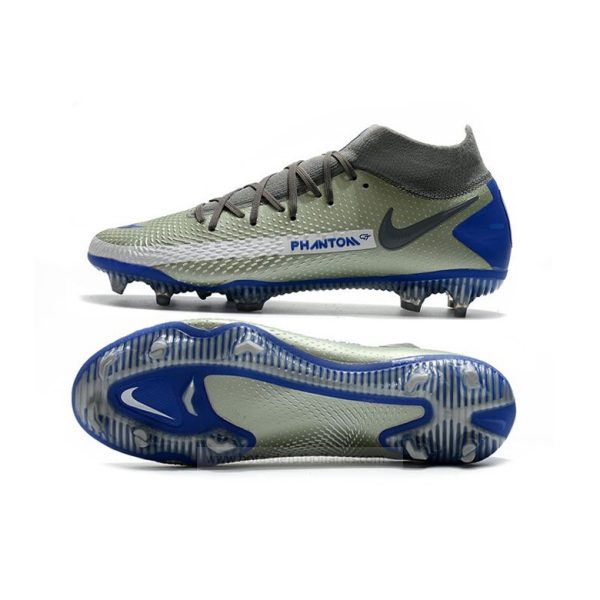 Nike Phantom Generative Texture Elite DF FG Plata Azul